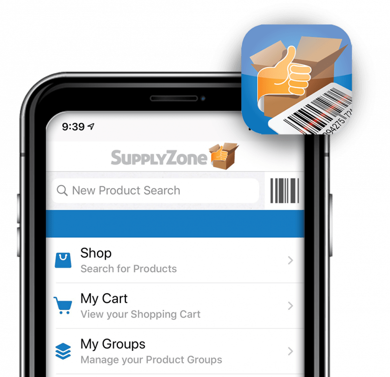 supply zone app on phone screen