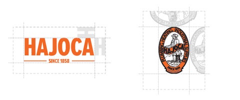 Hajoca logo proper spacing diagram